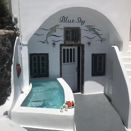 Blue Sky Cave House Villa Oia  Exterior photo